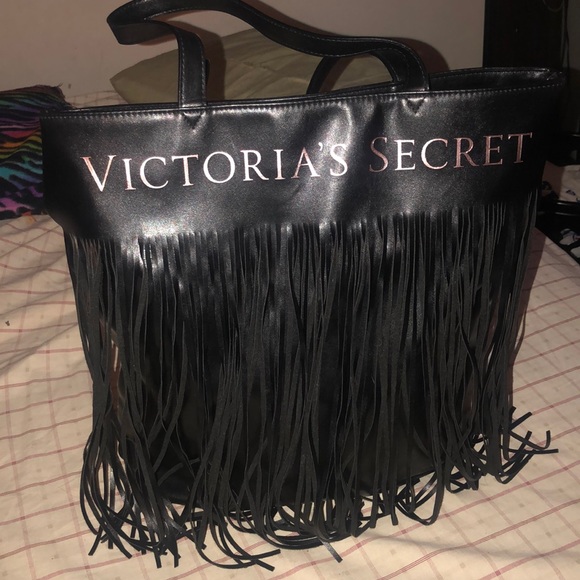 Victoria's Secret Handbags - Black fringe Victoria secret bag